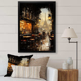 Paris cafe View elegance - Cityscapes Canvas Wall Art