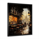 Paris cafe View elegance - Cityscapes Canvas Wall Art