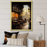 Paris cafe View elegance - Cityscapes Canvas Wall Art