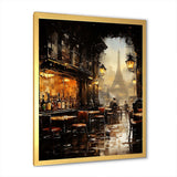 Paris cafe View elegance - Cityscapes Canvas Wall Art