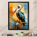 Feathered Pelican elegance - Pelican Wall Decor