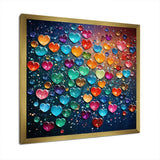 Colorful Love balloon Street art I - Fashion Canvas Wall Art