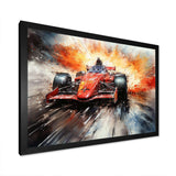 Formula one speed car Speedway Fury 2 - Architecture Canvas Wall Art