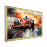 Formula one speed car Speedway Fury 2 - Architecture Canvas Wall Art