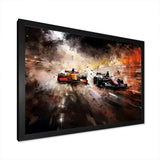 Formula one speed car Speedway Fury 3 - Architecture Canvas Wall Art