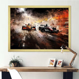 Formula one speed car Speedway Fury 3 - Architecture Canvas Wall Art