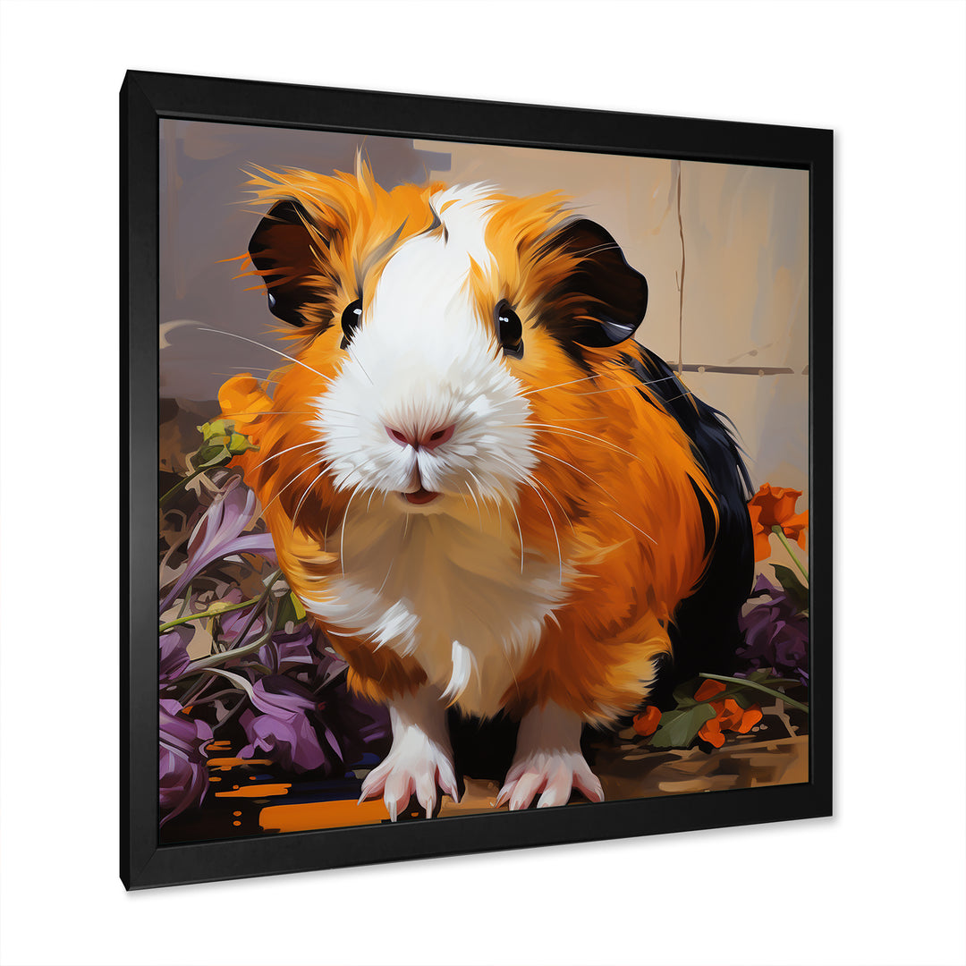 Pop Art Guinea Pig rodent - Rodent Home Decor Art