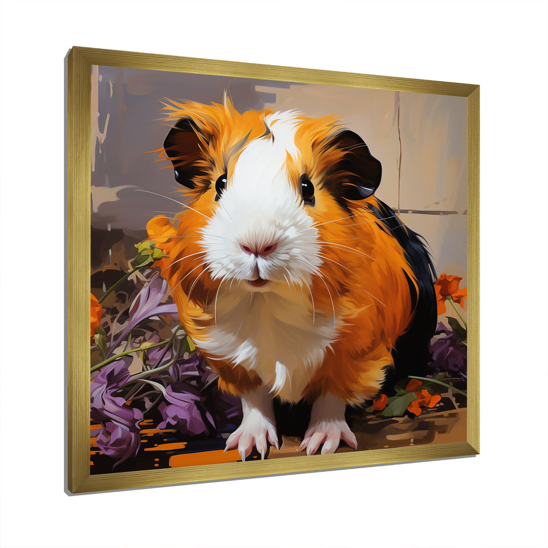Pop Art Guinea Pig rodent - Rodent Home Decor Art