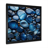 Blue Sapphire Zen stones - Spiritual Canvas Wall Art