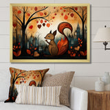 Squirrel landscape for nursery - Squirrel Living Room Wall Art