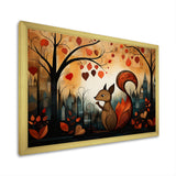 Squirrel landscape for nursery - Squirrel Living Room Wall Art