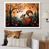 Squirrel landscape for nursery - Squirrel Living Room Wall Art
