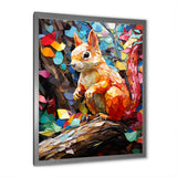 Colorful squirrel collage Delight - Squirrel Bedroom Wall Art