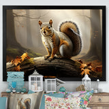 Photo of Squirrel in Autumn - Squirrel Home Decor Art