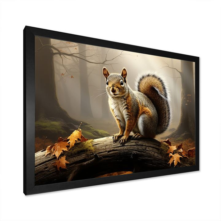 Photo of Squirrel in Autumn - Squirrel Home Decor Art