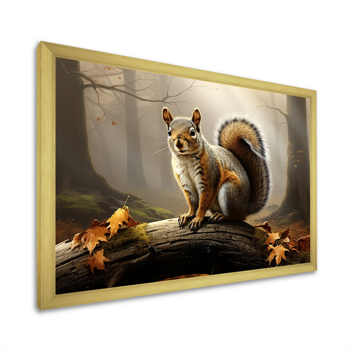 Photo of Squirrel in Autumn - Squirrel Home Decor Art