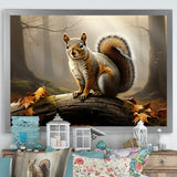 Photo of Squirrel in Autumn - Squirrel Home Decor Art