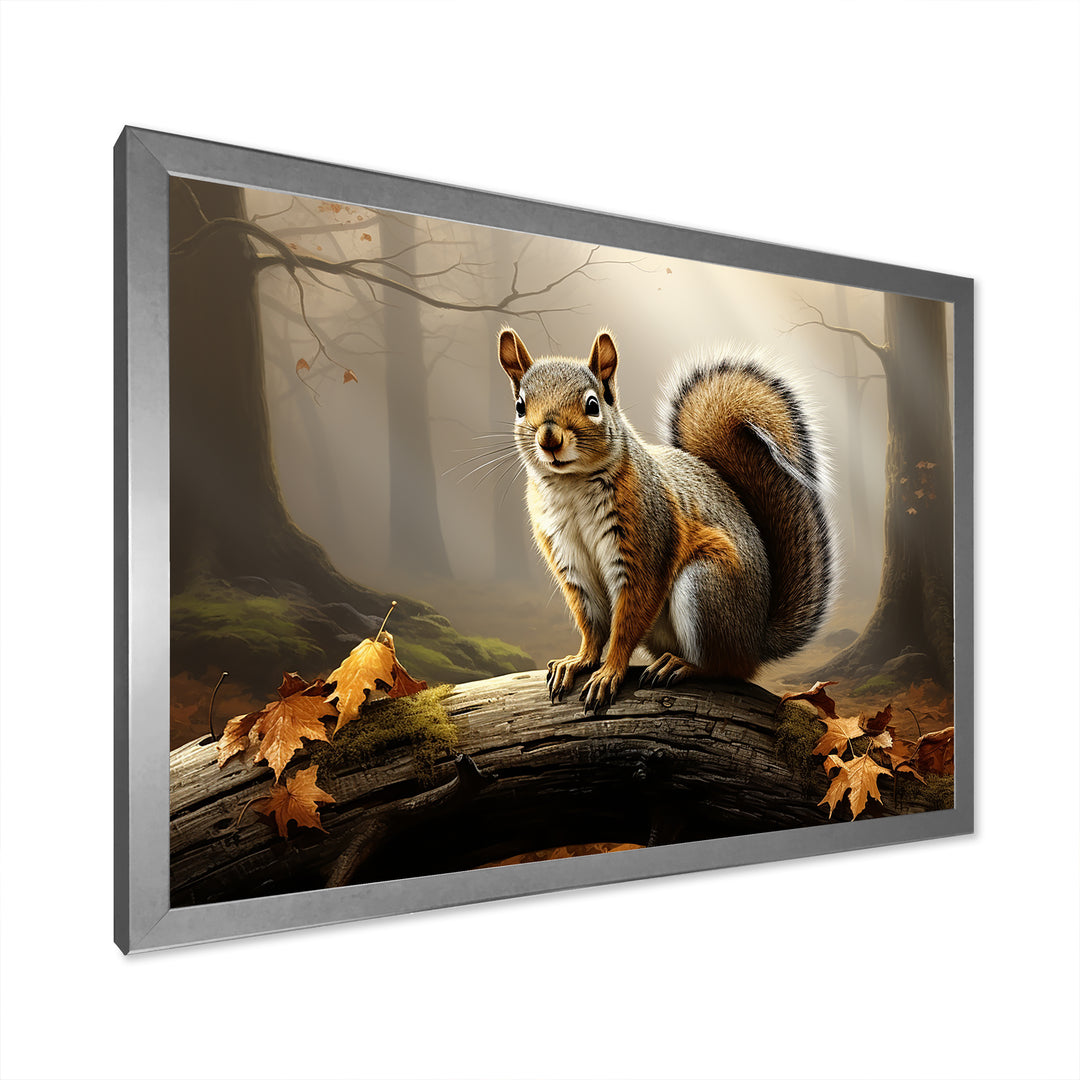 Photo of Squirrel in Autumn - Squirrel Home Decor Art