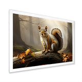 Photo of Squirrel in Autumn - Squirrel Home Decor Art