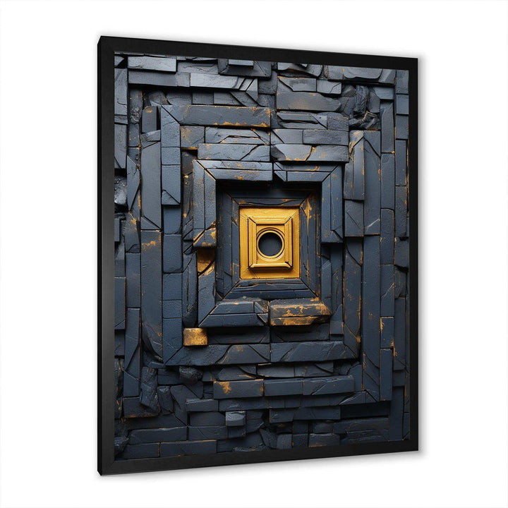 Ancient Stone Maya Labyrinth I - Landscapes Canvas Wall Art