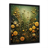 Green and yellow abstract botanical plants 2 - Abstract Canvas Wall Art