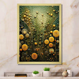 Green and yellow abstract botanical plants 2 - Abstract Canvas Wall Art