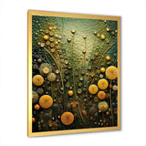 Green and yellow abstract botanical plants 2 - Abstract Canvas Wall Art