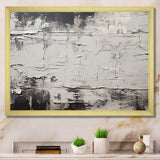 Abstract Grey Lunar Surface III - Abstract Canvas Wall Art