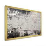 Abstract Grey Lunar Surface III - Abstract Canvas Wall Art