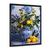 Greek tiles still life kitchen III - Geometric Canvas Wall Art