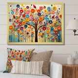 Colorful Abstract Tree 3 - Floral Canvas Wall Art