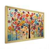 Colorful Abstract Tree 3 - Floral Canvas Wall Art