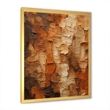 Brown tree bark Essence 2 - Landscapes Canvas Wall Art