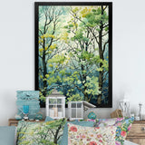 Green Tree American Basswood spring blooms IV - Landscapes Canvas Wall Art