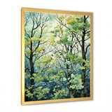 Green Tree American Basswood spring blooms IV - Landscapes Canvas Wall Art