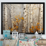 Autumn birch tree elegance - Landscapes Canvas Wall Art