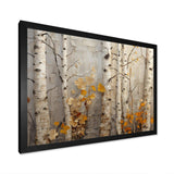 Autumn birch tree elegance - Landscapes Canvas Wall Art