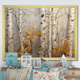 Autumn birch tree elegance - Landscapes Canvas Wall Art