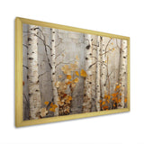 Autumn birch tree elegance - Landscapes Canvas Wall Art