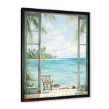 Windows at the beach II - Coastal Canvas Wall Art