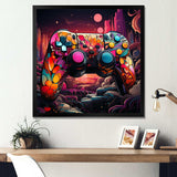 Galaxy gaming controller  - Fashion Canvas Wall Art