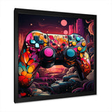 Galaxy gaming controller  - Fashion Canvas Wall Art