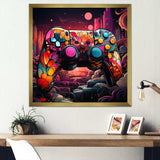 Galaxy gaming controller  - Fashion Canvas Wall Art