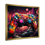 Galaxy gaming controller  - Fashion Canvas Wall Art