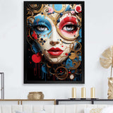 Pop Art Elegance portrait of woman - Fashion Canvas Wall Art