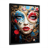 Pop Art Elegance portrait of woman - Fashion Canvas Wall Art