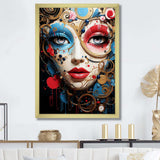 Pop Art Elegance portrait of woman - Fashion Canvas Wall Art