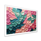 Pink and Green Florals in motion - Bat Wall Art Prints