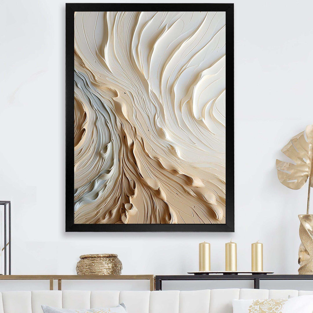 White and gold champagne flow III - Food &amp; Beverage Canvas Wall Art