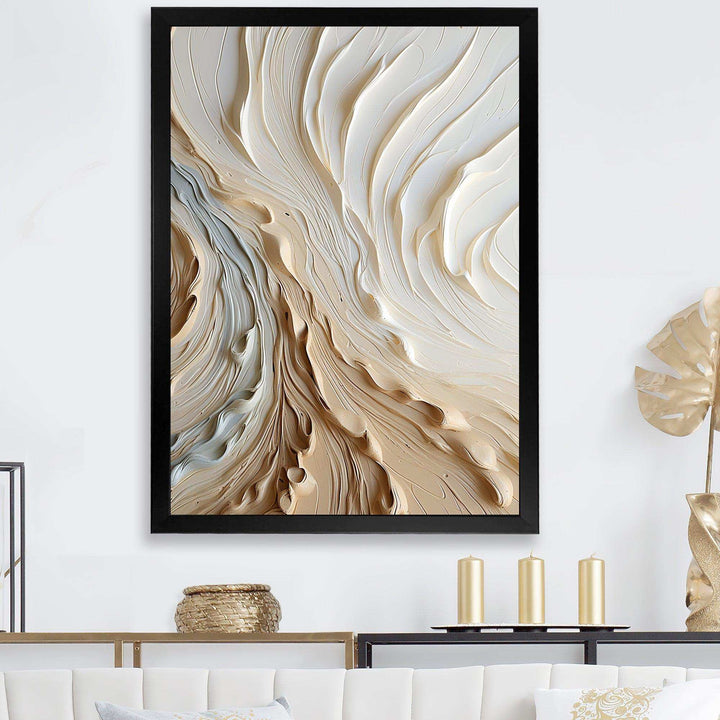 White and gold champagne flow III - Food &amp; Beverage Canvas Wall Art